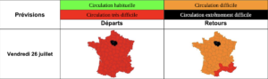 Trafic Routier Bison Fute Vendredi 26 Juillet 2024