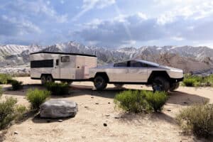 Aventure Hors Reseau La Cybertrailer Solaire Complete Le Cybertruck Pour Une Autonomie Totale