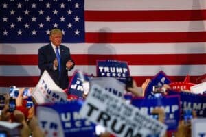 Republican,presidential,nominee,donald,trump,arrives,at,a,campaign,rally