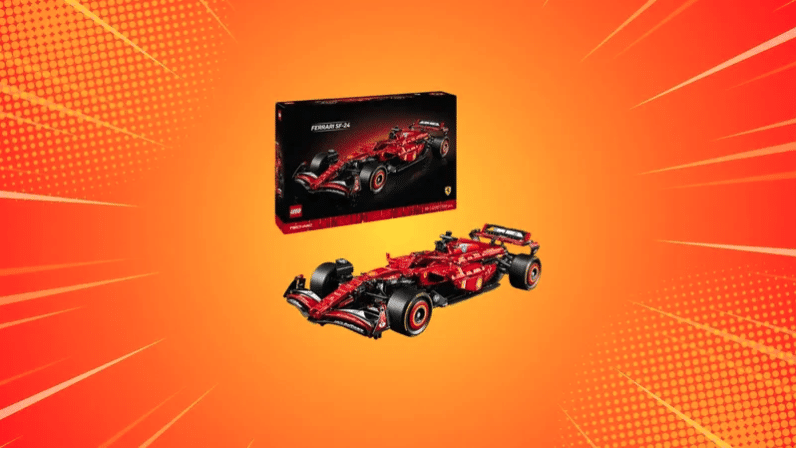 Le set LEGO Ferrari Technic, inspiré de la Formule 1, profite d’une forte promotion sur Amazon. Un cadeau de Noël idéal pour passionnés de Ferrari et de LEGO. Capture d'écran Amazon