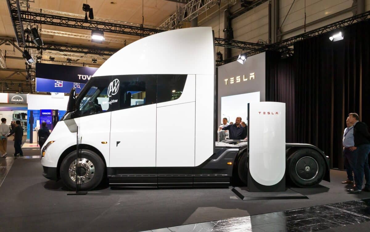 Tesla,semi,electric,truck,at,the,hannover,iaa,transportation,motor